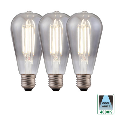 80W Equivalent ST64 E27/Medium (Standard) Dimmable 4000K LED Bulb