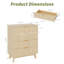  Commode 4 tiroirs Mid Century Modern