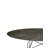 Glossy Oval with Steel Base Dining Table-96682278