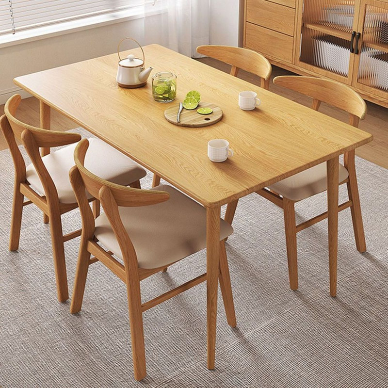 Table de salle à manger Burlywood, H 29,53 po x L 55,12 po x l 31,5 po