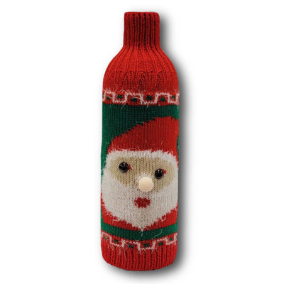 Couvre-bouteille de père Noël F07M5-7F