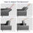 Upholstered Sleeper Sofa, Pull-Out Bed with 2 Cushions for Living Room, Bedroom, Apartment.-884890913