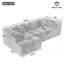 Canapé modulaire avec agencements flexibles et mousse haute densité pour un confort et une esthétique moderne-1633257479