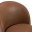Chaise pivotante en cuir Benbow