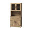 Armoire de bar moderne à double porte de grange avec porte-gobelet Modern Farmhouse