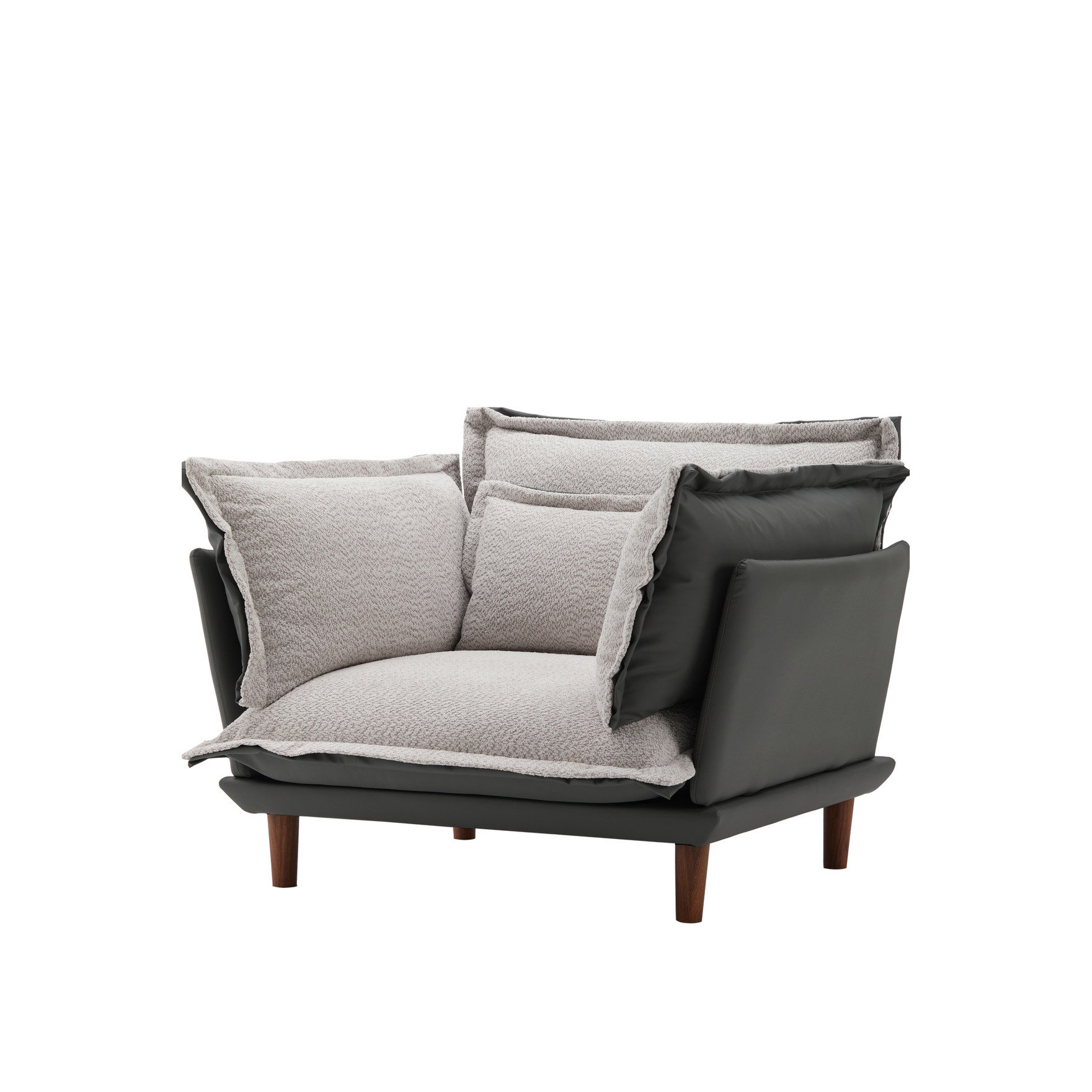 Everly Quinn Armchair For Bedroom And Study - Blue Gray, To Pilling