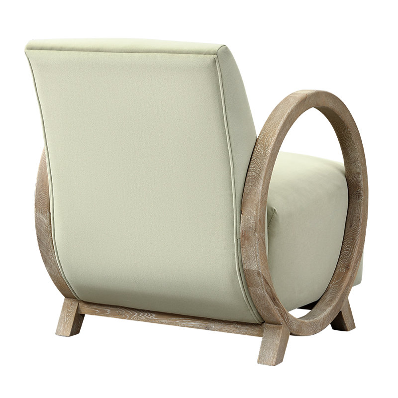 Upholstered Club Chair, Green