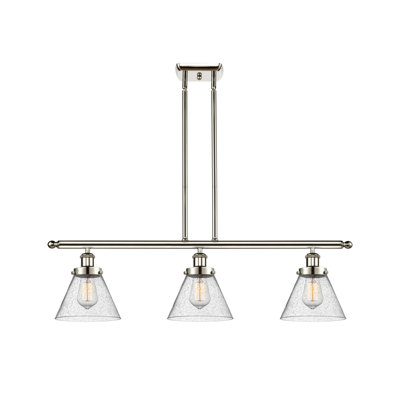 Luminaire suspendu linéaire à 3 lumières pour îlot de cuisine Arriaga
