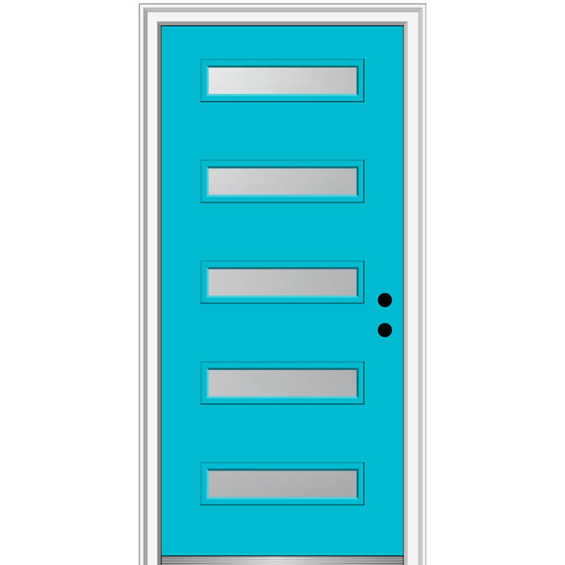 Porte d'entrée avant en fibre de verre Spotlight Spotlight, H 80 po x l 32 po x P 1,75 po, S'ouvre à gauche vers l'intérieur
