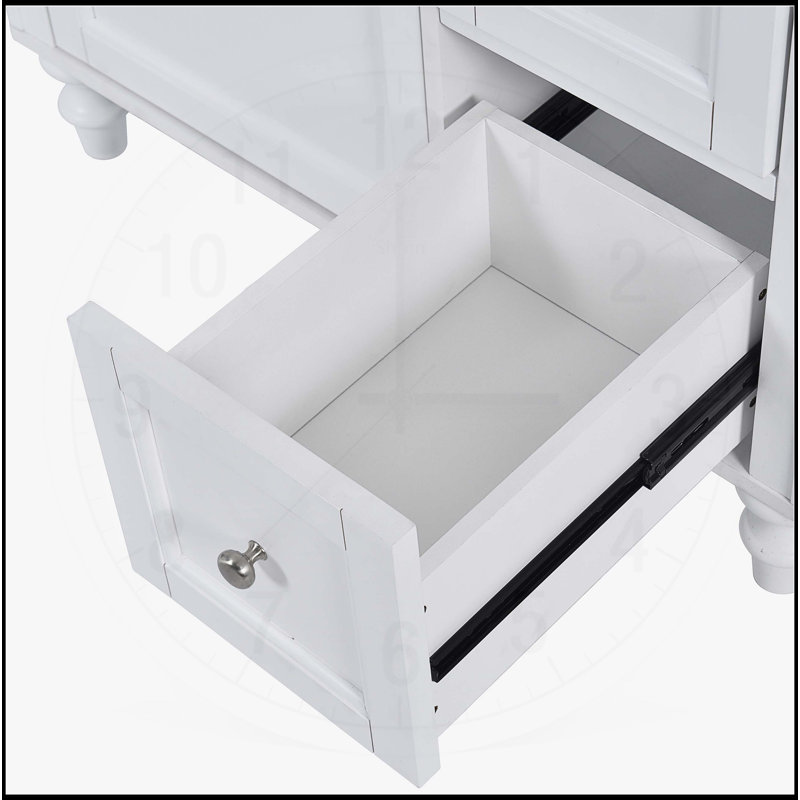 Meuble-lavabo de 30 po sans lavabo supérieur, Blanc