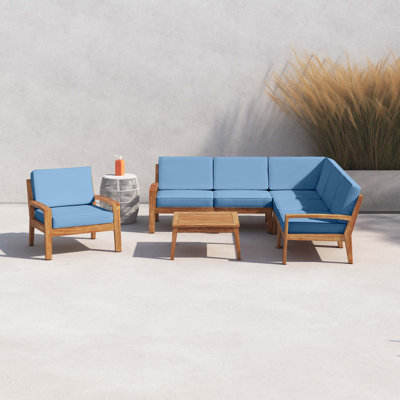 Acacia Modular Patio Conversation Set with Cushions