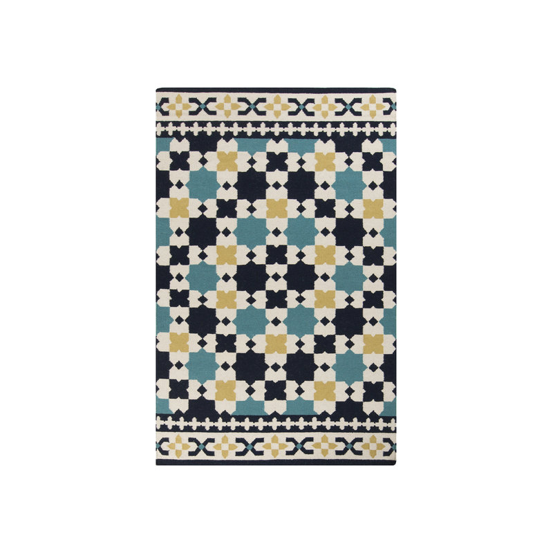Donley Wool Geometric Indoor Rug, Rectangle 3'6" x 5'6"