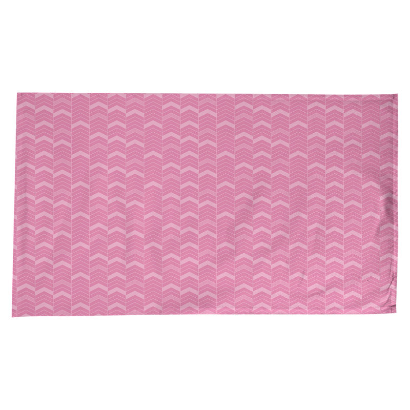Nappe à chevrons à traits Stephenie, Rose