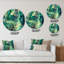 «Green Luxury Abstract Fluid Art IV», art mural moderne en métal-68855223