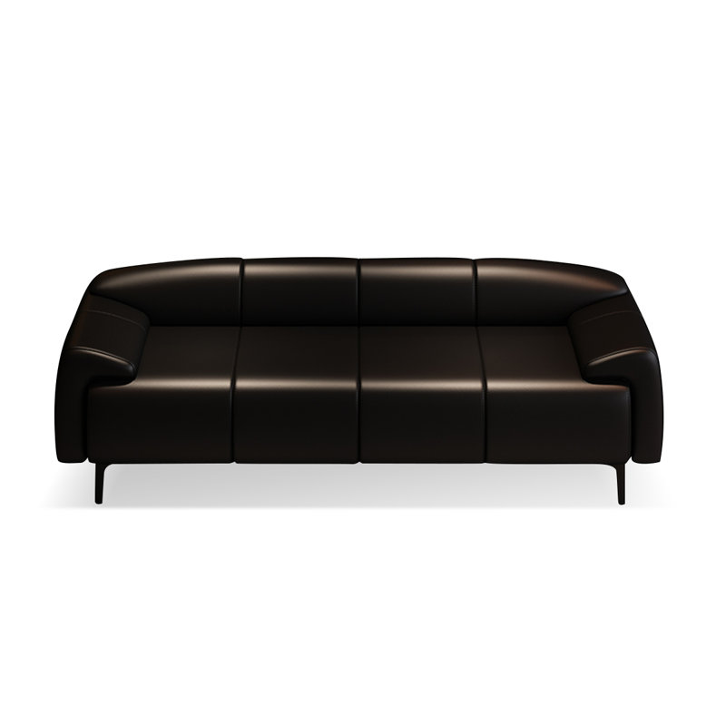 Banc avec revêtement, Noir