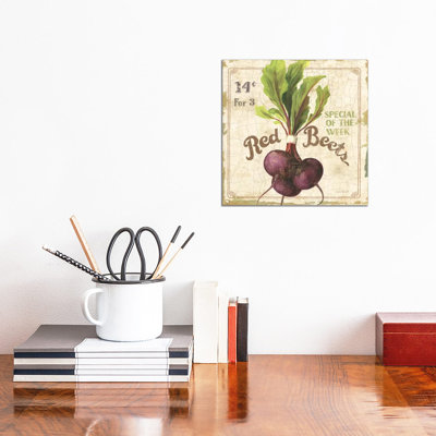 Red Beets (On Special III) 1 Piece Wrapped Canvas Wall Art