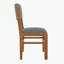 Ensemble de table de salle à manger 5 pièces à structure rectangulaire en bois avec 4 chaises rembourrées