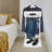 White Freestanding Sturdy Base Wooden Suit Clothes Coat Stand With Drawer