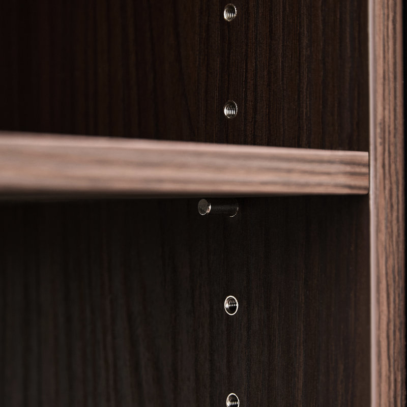 Armoire à chaussures rotative 32,5 po à 58,8 po avec 1 tiroir, coin à 90 degrés pour le salon, le hall d'entrée, la sortie, la maison de rangement extensible noire et noyer, le couloir, l'entrée