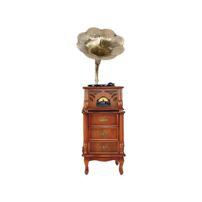 Vintage record player with built-in Bluetooth