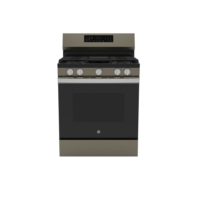 GE 30" Free-Standing Gas Convection Range, Slate