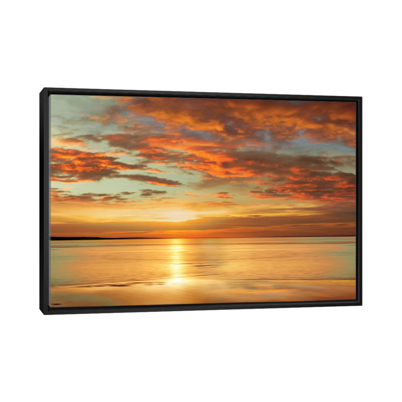 Sunlit par John Seba - Photographie sur toile tendue, H 18 po x l 26 po x P 1,5 po, Toile avec cadre noir, Pas de tapis
