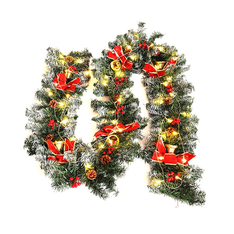 The Seasonal Aisle 180cm Lighted Faux Garland With Lights & Reviews 