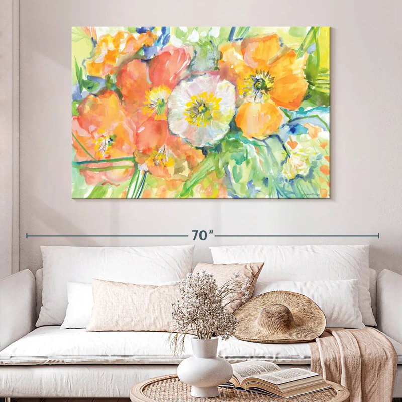 Harnek Poppies For Karen, H 34 po x l 51 po