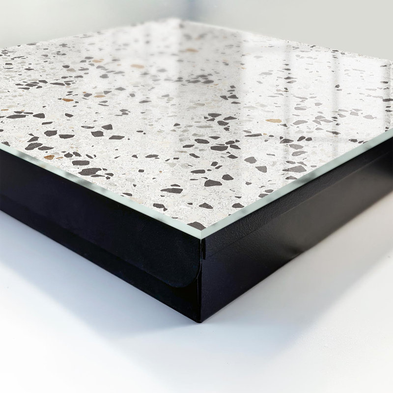 Key cabinet, Opens to the left, 30x30x5, White, Elegance of texture with irregular shapes, 