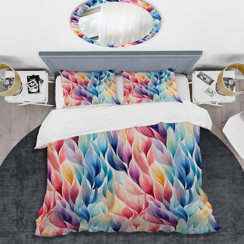 Ensemble de housse de couette Ikat Mirage II, Housse de couette simple + 1 taie décorative stan