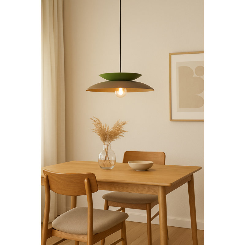 1 - Light Pendant, Brown/Khaki