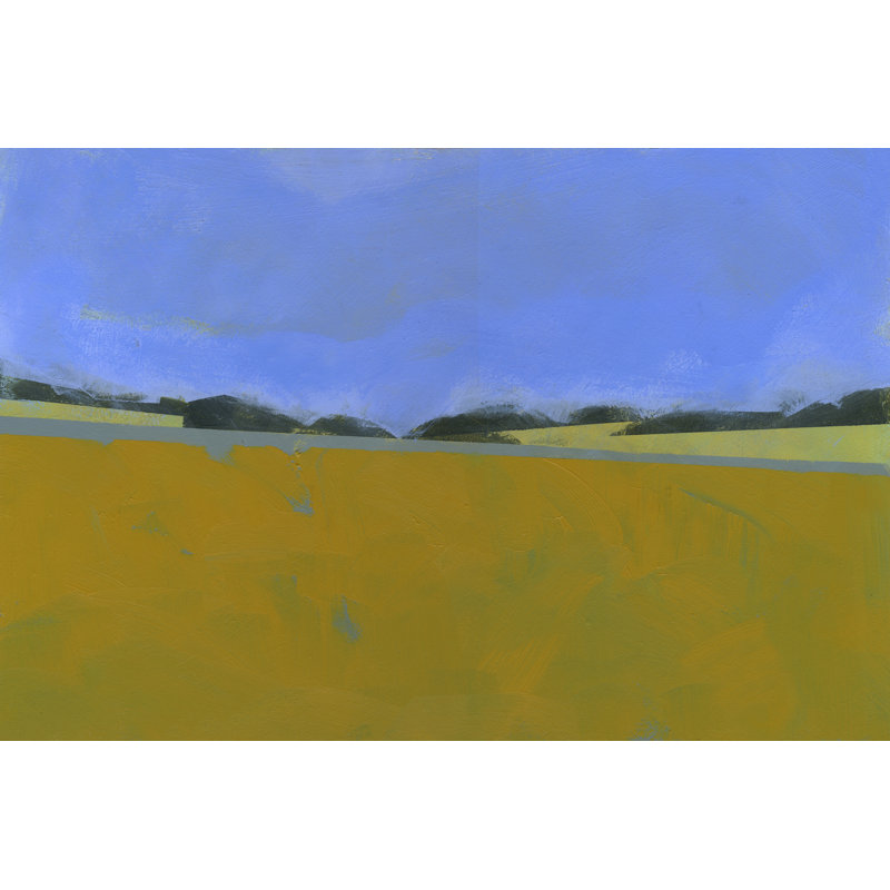 Distant Flax 1 Piece Wrapped Canvas Painting, 61cm H x 91cm W