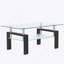 Table basse en verre transparent