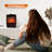 Electric Mini Fireplace Space Heater with Realistic 3D Flame-843791093