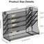 Rivosar 5 Tier Wall File Organizer with 3 Pen Slots, Desk Magazine Rack for Office Classroom Storage-126594461