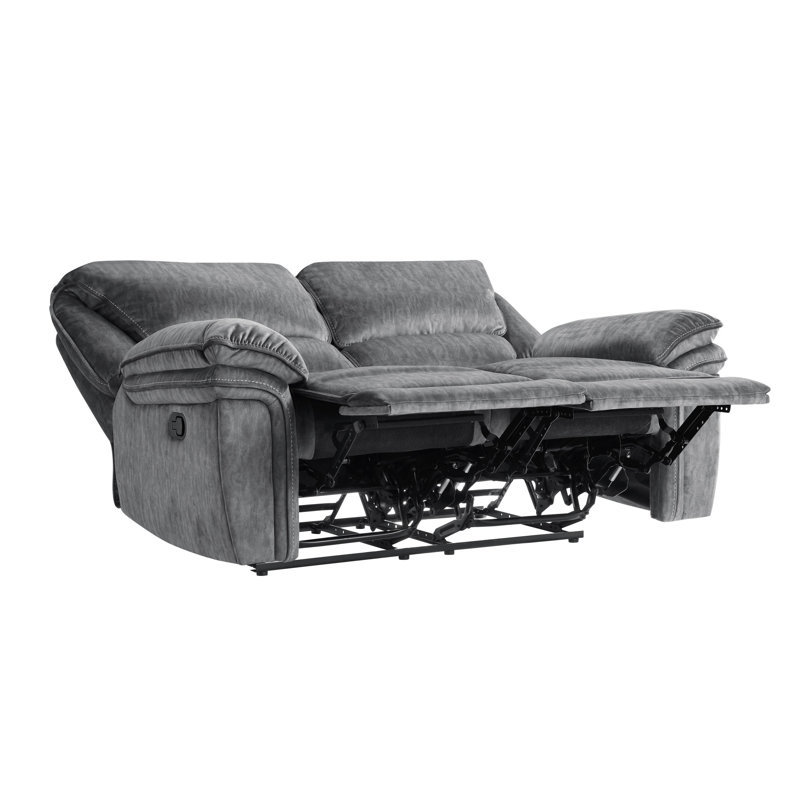 Causeuse inclinable manuelle en microfibre 64 po Senai