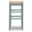 Tabouret Anya, siège en ruppie maritime tissée, structure en bois-108470657-108470659