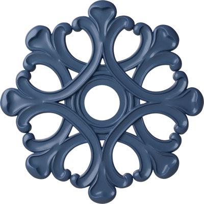 Endurathane Angel Ceiling Medallion, 20 7/8"OD x 3 5/8"ID x 1"P (Fits Canopies up to 4 3/8"), Hand-Painted Americana Finish