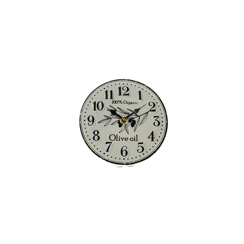 Horloge de table, huile d'olive