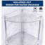 Étagère de douche d'angle sur pied à 4 niveaux avec crochets, grande capacité, étagères de douche en acrylique transparent, imperméable et antirouille, plusieurs trous de drainage, convient à la salle de bain-624808039