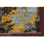 Tapis abstrait en laine fait à la main 7 x 9