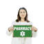 Enseigne fantaisie en aluminium 10 po x 14 po P Pharmacie Street