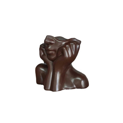 Élégant vase en céramique 7,5 po x 4,3 po x 6,3 po | 100% céramique de haute qualité, parfaite pour la décoration intérieure et les arrangements floraux | Design élégant et moderne, idéal pour le salon, le bureau ou le vestibule