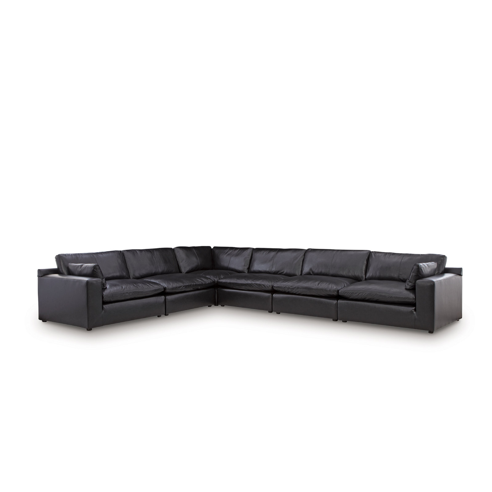 Top Grain Leather Modular Sectional