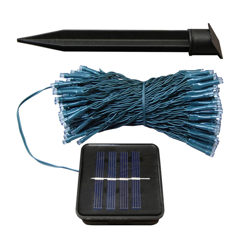 Solar Powered Outdoor Cool White LED Fairy String Lights