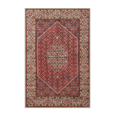 Tapis traditionnel rouge / brun