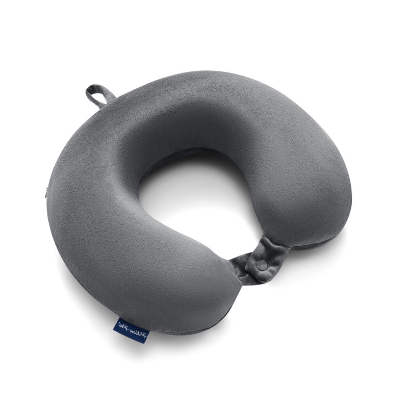  Polyurethane W28cm Medium Support Pillow, Grey