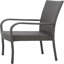 Chaise empilable en osier 1 pièce gris