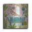 Art mural en métal luxueux «Giraffe In Tub No Drink» par Farida Zaman, 24 po x 24 po-276035327