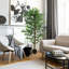 Ficus artificiel avec pot HOMcom-1790650653